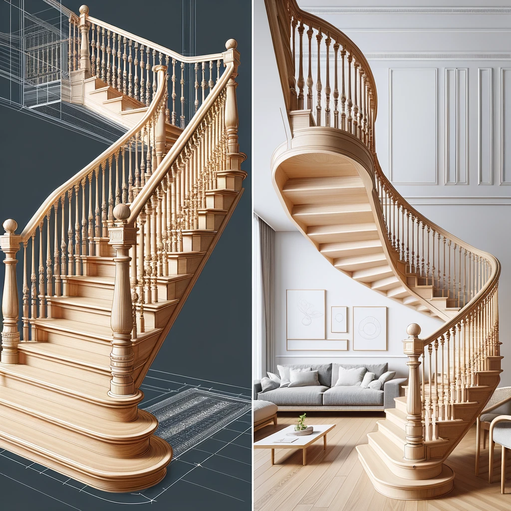Własnoręczna budowa schodów drewnianych klasyczne proste schody schematy